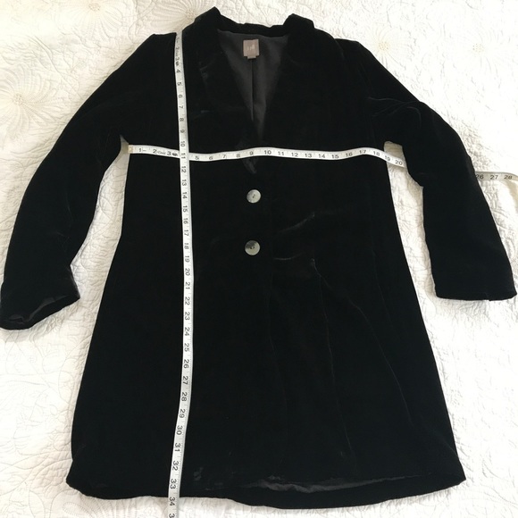 J Jill Black Velvet SET Tank Dress & Velvet Jacket Topper - Picture 6 of 8